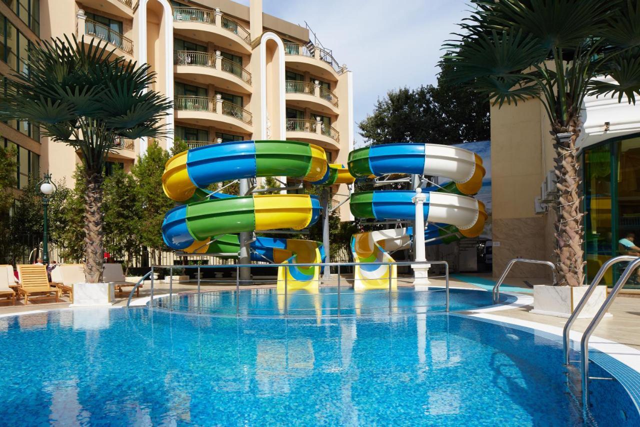 Planeta Hotel & Aquapark Free Beach Access Sunny Beach Eksteriør billede Water park at the hotel